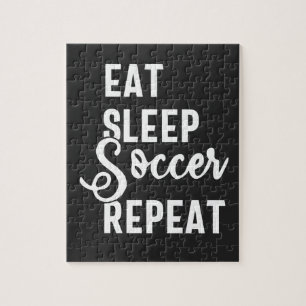 eat sleep soccer repeat jigsaw puzzle