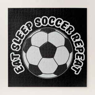 eat sleep soccer repeat jigsaw puzzle