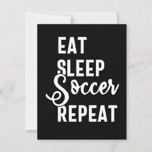 eat sleep soccer repeat save the date