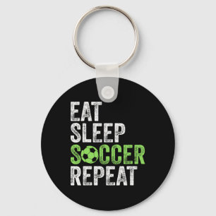 Eat Sleep Soccer Repeat Shirt Cool Sport Player Vi Key Ring