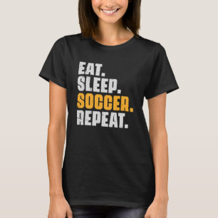 Eat Sleep Soccer Repeat   Soccer Player Retro Vint T-Shirt