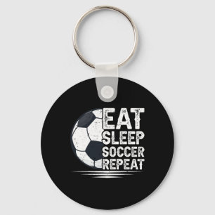 Eat Sleep Soccer Repeat Soccer Player Soccer  Key Ring