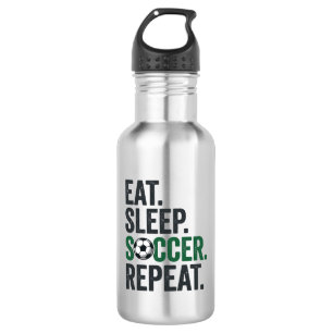 Eat Sleep Soccer Repeat Vintage T-Shirt Design_1 532 Ml Water Bottle