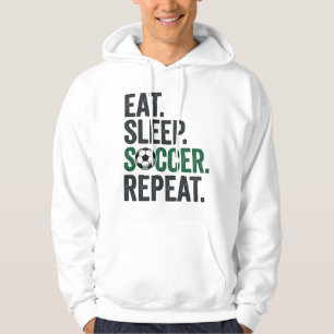 Eat Sleep Soccer Repeat Vintage T-Shirt Design_1 Hoodie