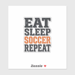 Eat Sleep Soccer Repeat Vintage Typography Shirt_1