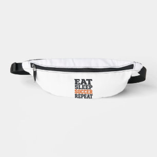 Eat Sleep Soccer Repeat Vintage Typography Shirt_1 Bum Bags