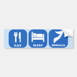 Eat Sleep Somalia Bumper Sticker