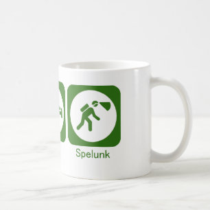 Eat sleep spelunk GREEN Coffee Mug