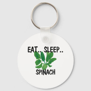 Eat Sleep SPINACH Key Ring