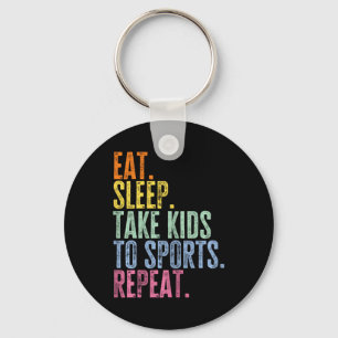 Eat Sleep Sports Mum Life Soccer Mothers Day Humou Key Ring