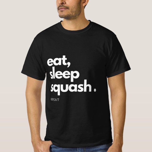 Eat Sleep Squash Repeat T-Shirt (Front)