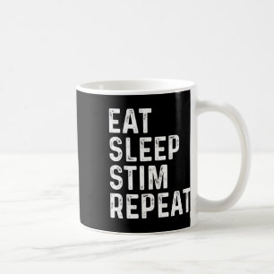 Eat Sleep Stim Repeat Autism Awareness Kids Funny  Coffee Mug