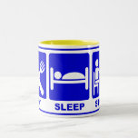 EAT SLEEP STUDY Two-Tone COFFEE MUG<br><div class="desc">Study skills are strategies and methods of purposeful learning, usually centred around reading and writing. Effective study skills are considered essential for students to acquire good grades in school, and are useful in general to improve learning throughout one's life, in support of career and other interests.</div>