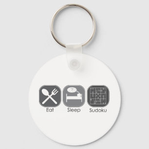 Eat Sleep Sudoku Copy Key Ring