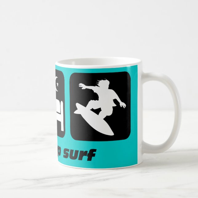 Eat sleep surf coffee mug (Right)
