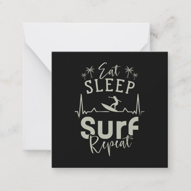 Eat Sleep Surf Repeat Card (Front)