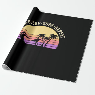 Eat Sleep Surf Repeat Wrapping Paper