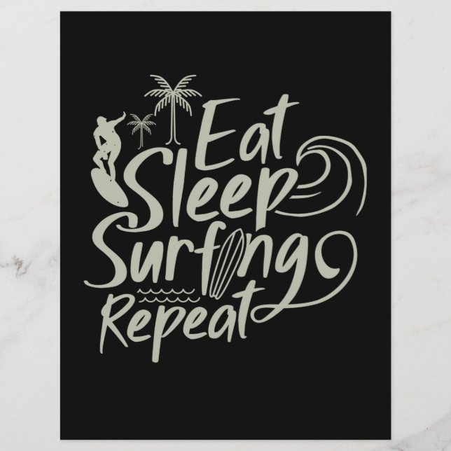 Eat Sleep Surfing Repeat (Front)