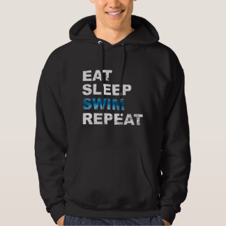 Eat Sleep Swim Repeat - Funny Gift for Swimmer Hoodie