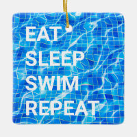 Eat Sleep Swim Repeat Swimming Pool Aquatic