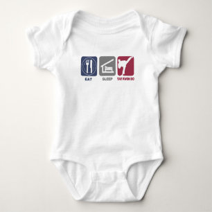 Eat Sleep Tae Kwon Do - Guy Baby Bodysuit