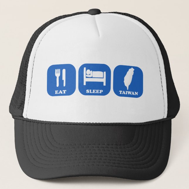 Eat Sleep Taiwan Trucker Hat (Front)