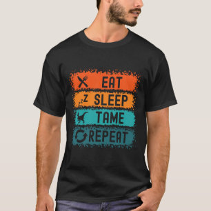 Eat Sleep Tame Repeat Gamer Dinosaur Trex Lover T-Shirt