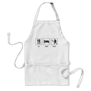 Eat Sleep Tennis Apron