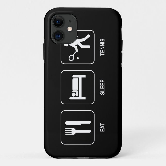 Eat Sleep Tennis Case-Mate iPhone Case (Back)