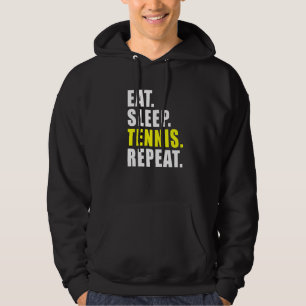 Eat Sleep Tennis Repeat Spor Womens Mens Kids Boys Hoodie