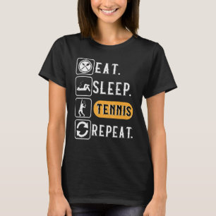 Eat Sleep Tennis Repeat Sports Men Women Kids T-Shirt