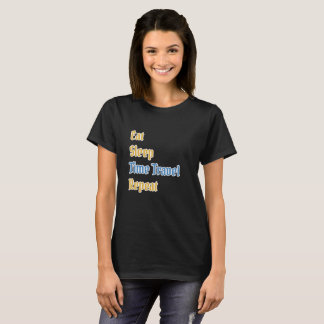 Eat Sleep Time Travel Repeat Pun T-Shirt