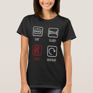 Eat Sleep Toss Repeat Event Sport Caber Toss T-Shirt