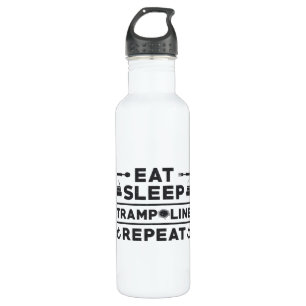Eat Sleep Trampoline Repeat Trampolining Gymnast 710 Ml Water Bottle