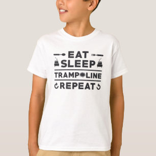 Eat Sleep Trampoline Repeat Trampolining Gymnast T-Shirt