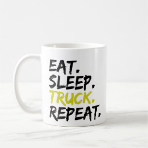 Eat Sleep Truck Repeat Trucker Driver Coffee Mug