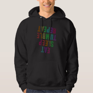 Eat Sleep Tumble Repeat Cheerleading Team Toddler Hoodie