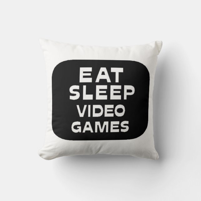 Eat Sleep Video Games Cushion (Front)