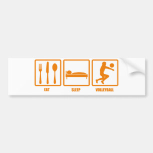 Eat Sleep Volleyball Bumper Sticker