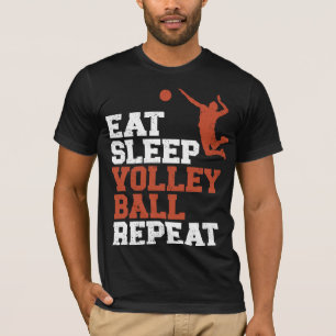 Eat Sleep Volleyball Repeat Volleyball Boy Gift T-Shirt