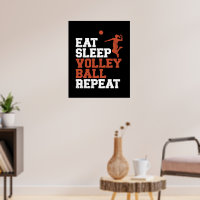 Eat Sleep Volleyball Repeat Volleyball Girl Gift