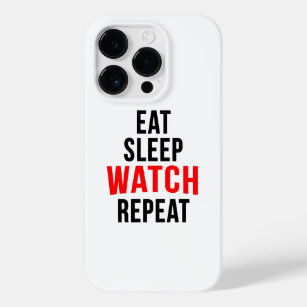 Eat sleep watch repeat Case-Mate iPhone 14 pro case
