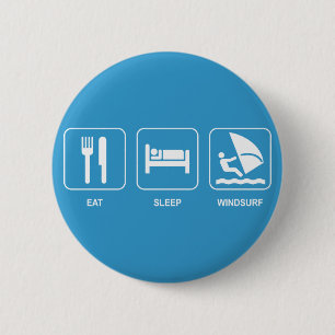 Eat Sleep Windsurf Button