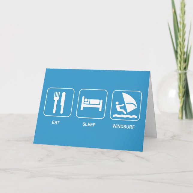 Eat Sleep Windsurf Card (Front)