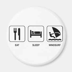 Eat Sleep Windsurf Magnet