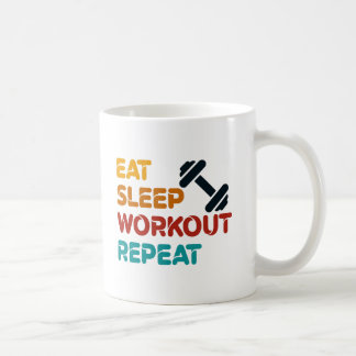 Eat Sleep Workout Repeat Coffee Mug