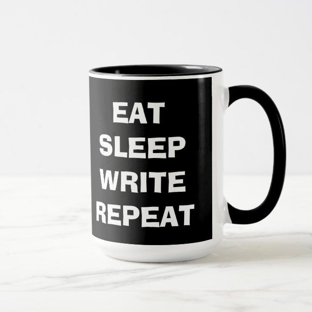 Eat Sleep Write Repeat Mug (Right)