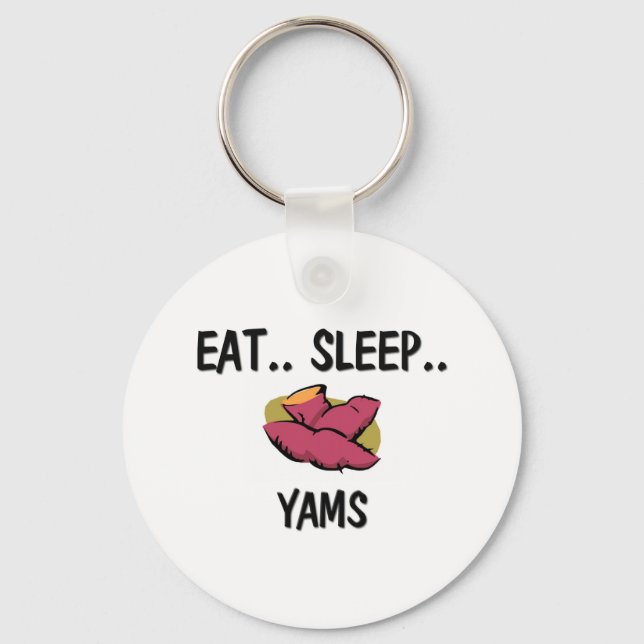 Eat Sleep YAMS Key Ring (Front)