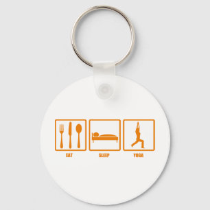 Eat Sleep Yoga Key Ring