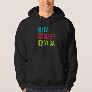 eat sleep yoga meditation yoga hoodie